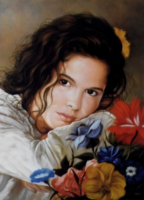 Үзэсгэлэнт охидын гайхамшигт хөрөг зурагнууд